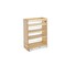 Rev-A-Shelf Maple Veneer, Light Brown, 8 in W, 25.5 in H, 19 in D, 19 in L, Light Brown 448-BC19-8C - alternate 1